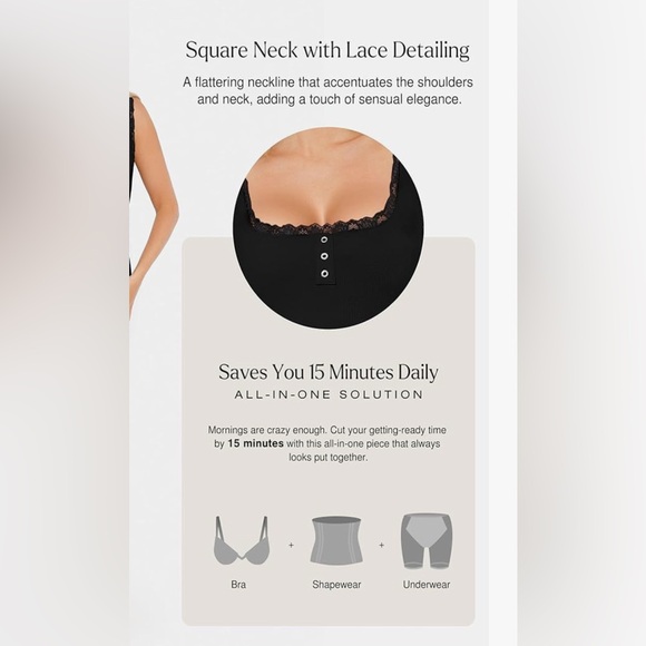 popilush Elegant Black Maxi Dress, with shapewear incorporated, size XL NWOT - Picture 3 of 3